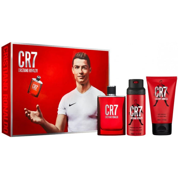 Cristiano Ronaldo CR7 3 Piece Gift Set: EDT 100ml - Shower Gel 150ml - Body Spray 150ml
