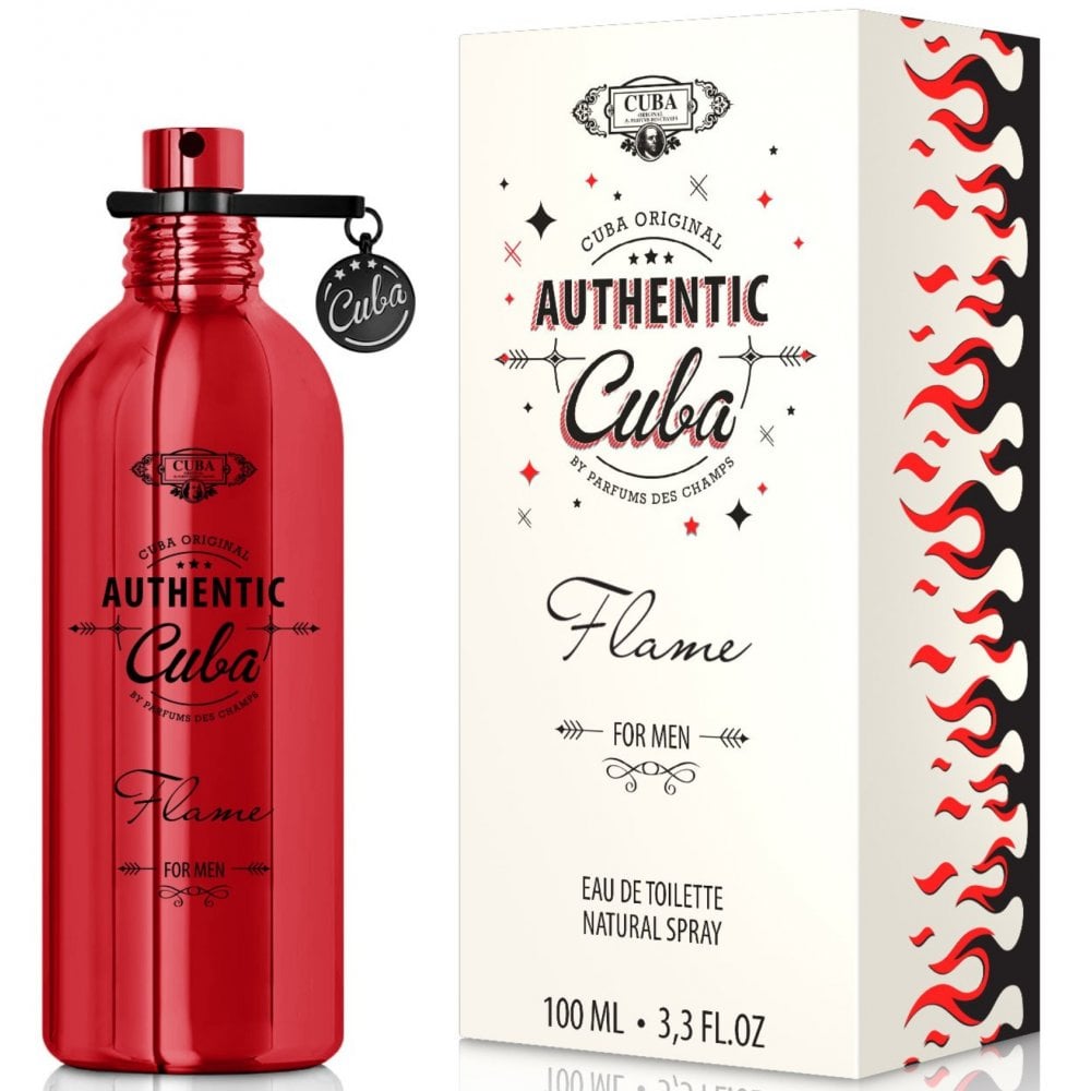 Cuba Authentic Flame For Men 100ml EDT Spray
