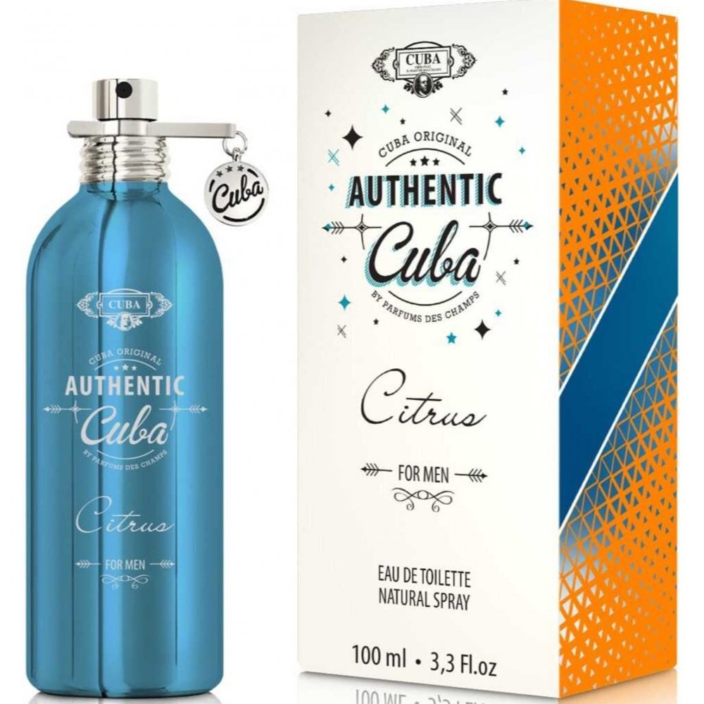 Cuba Authentic Citrus For Men 100ml EDT Spray