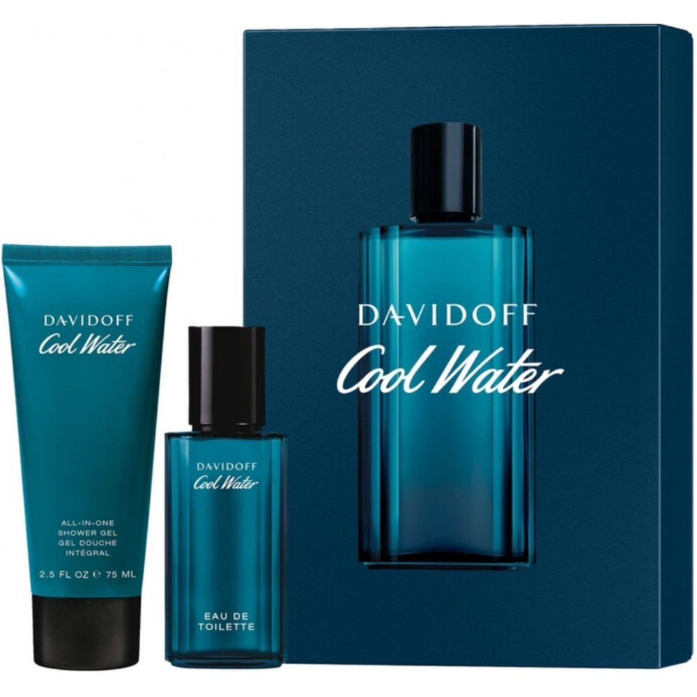 Davidoff Cool Water For Him Gift Set 40ml EDT Spray - Shower Gel 75ml