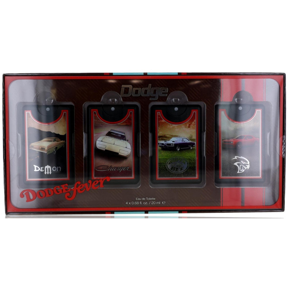 Dodge Legacy Dodge Fever Gift Set: EDT Demon 20ml - EDT Charger 20ml - EDT Super Bee 20ml - EDT SRT 20ml