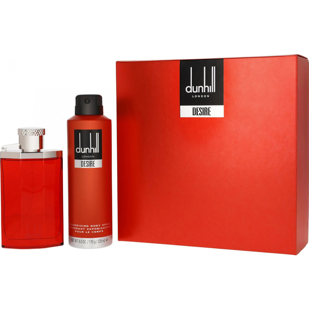 Dunhill Desire Red Gift Set 100ml EDT Spray - Body Spray 226ml