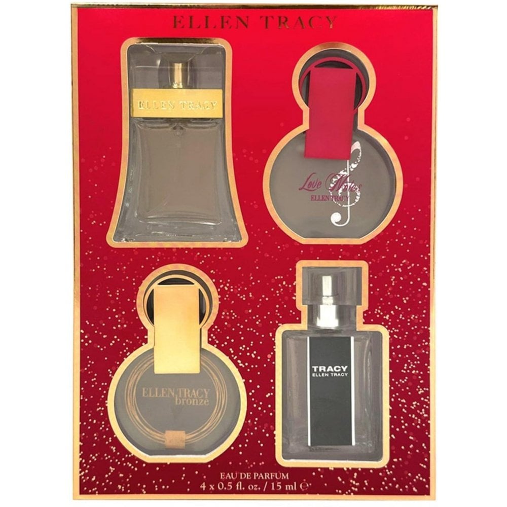 Ellen Tracy Classic Signature Coffret 4 Piece Gift Set: EDP Classic 15ml - EDP Bronze 15ml - EDP Tracy 15ml - EDP Love Notes 15ml