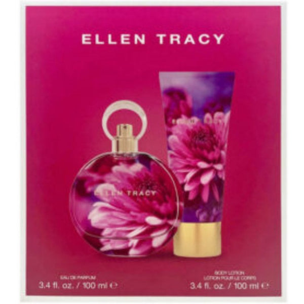 Ellen Tracy Dream Florals Pink Daisy Photobox Gift Set 100ml EDP Spray - Body Lotion 100ml