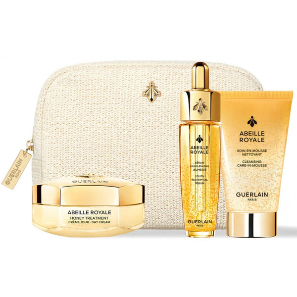Guerlain Abeille Royale Gift Set: Day Cream 50ml - Cleansing Foam 40ml - Oil Serum 15ml