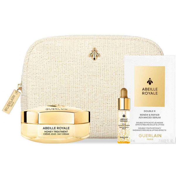 Guerlain Abeille Royale Gift Set: Day Cream 50ml - Water Oil Serum 5ml - Renew & Repair Serum 7 x 0.6ml