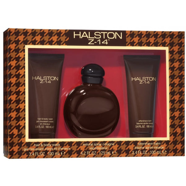 Halston Z-14 Gift Set EDC 125ml - After Shave Balm 100ml - Hair & Body Wash 100ml