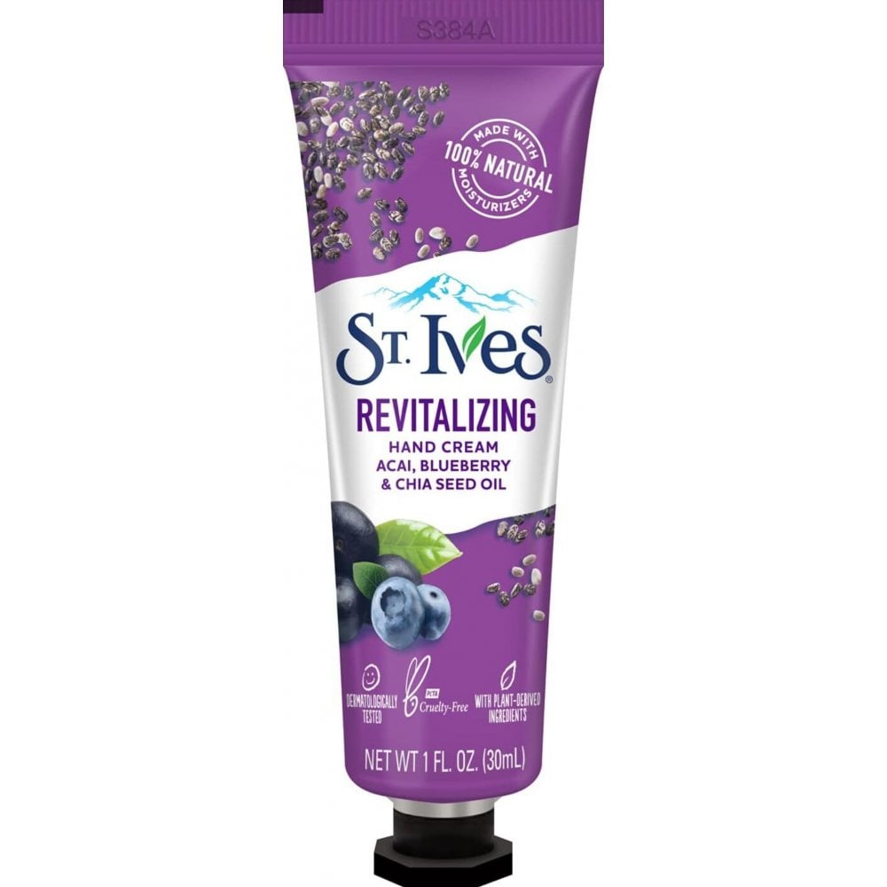 St. Ives Revitalising Acai Blueberry & Chia Seed Oil Hand Cream 30ml