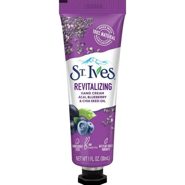 St. Ives Revitalising Acai Blueberry & Chia Seed Oil Hand Cream 30ml