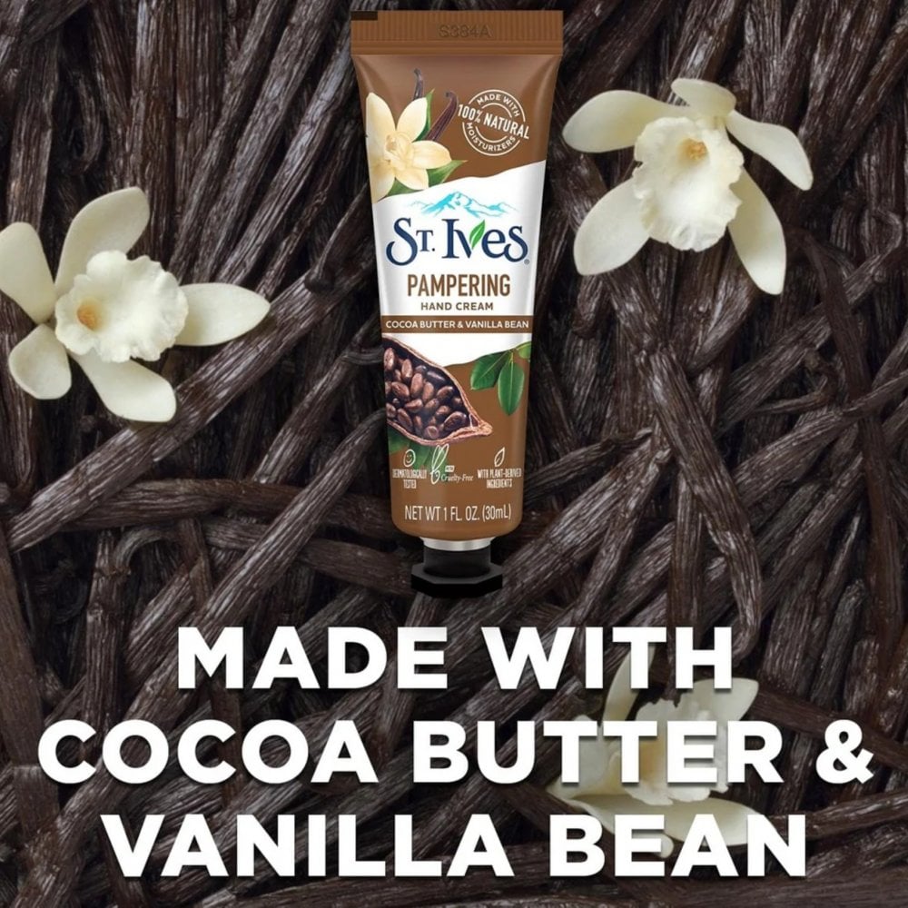 St. Ives Pampering Hand Cream Cocoa Butter & Vanilla Bean 30ml
