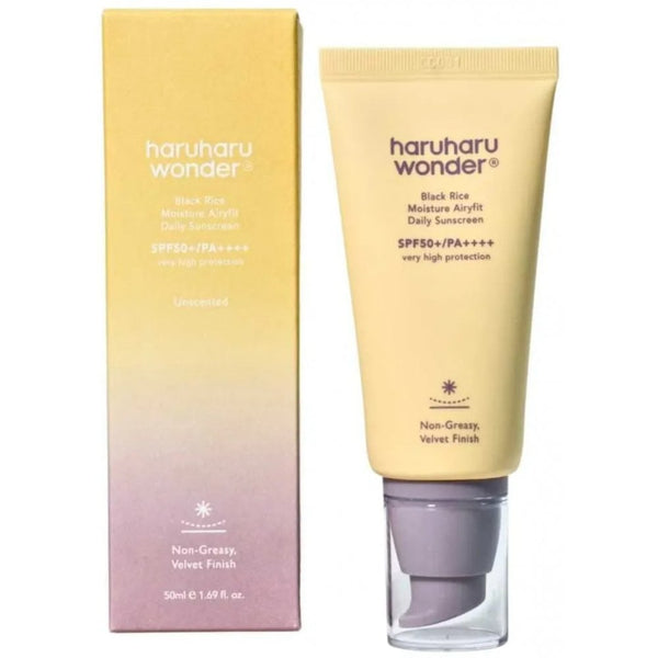 Haruharu Wonder Black Rice Moisture Airyfit Daily SPF50 Sun Cream 50ml