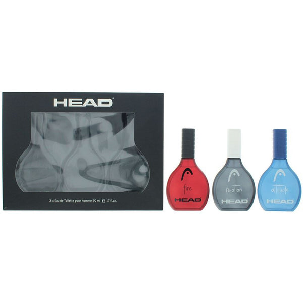Head Men Gift Set Attitude 50ml EDT Spray - Fire 50ml EDT Spray - Motion 50ml EDT Spray