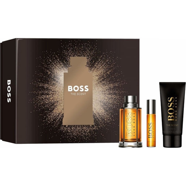 Hugo Boss The Scent For Men Gift Set: 100ml EDT Spray - EDT 10ml - Shower Gel 100ml