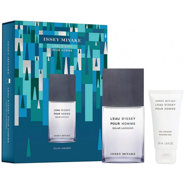 Issey Miyake L'eau D'issey Pour Homme Solar Lavender Gift Set 50ml EDT Spray - Shower Gel 50ml