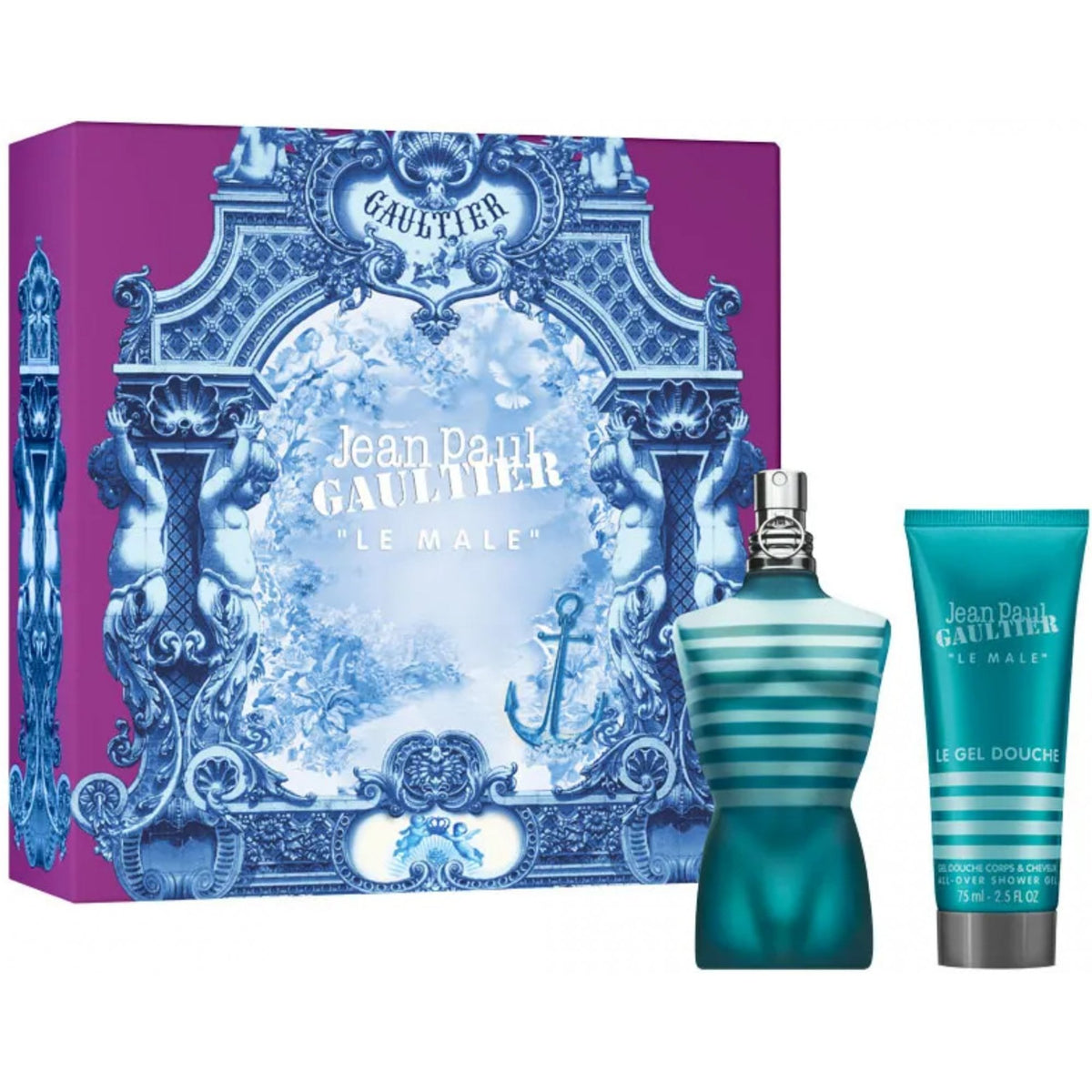 Jean Paul Gaultier Le Male Gift Set 75ml EDT Spray - Shower Gel 75ml