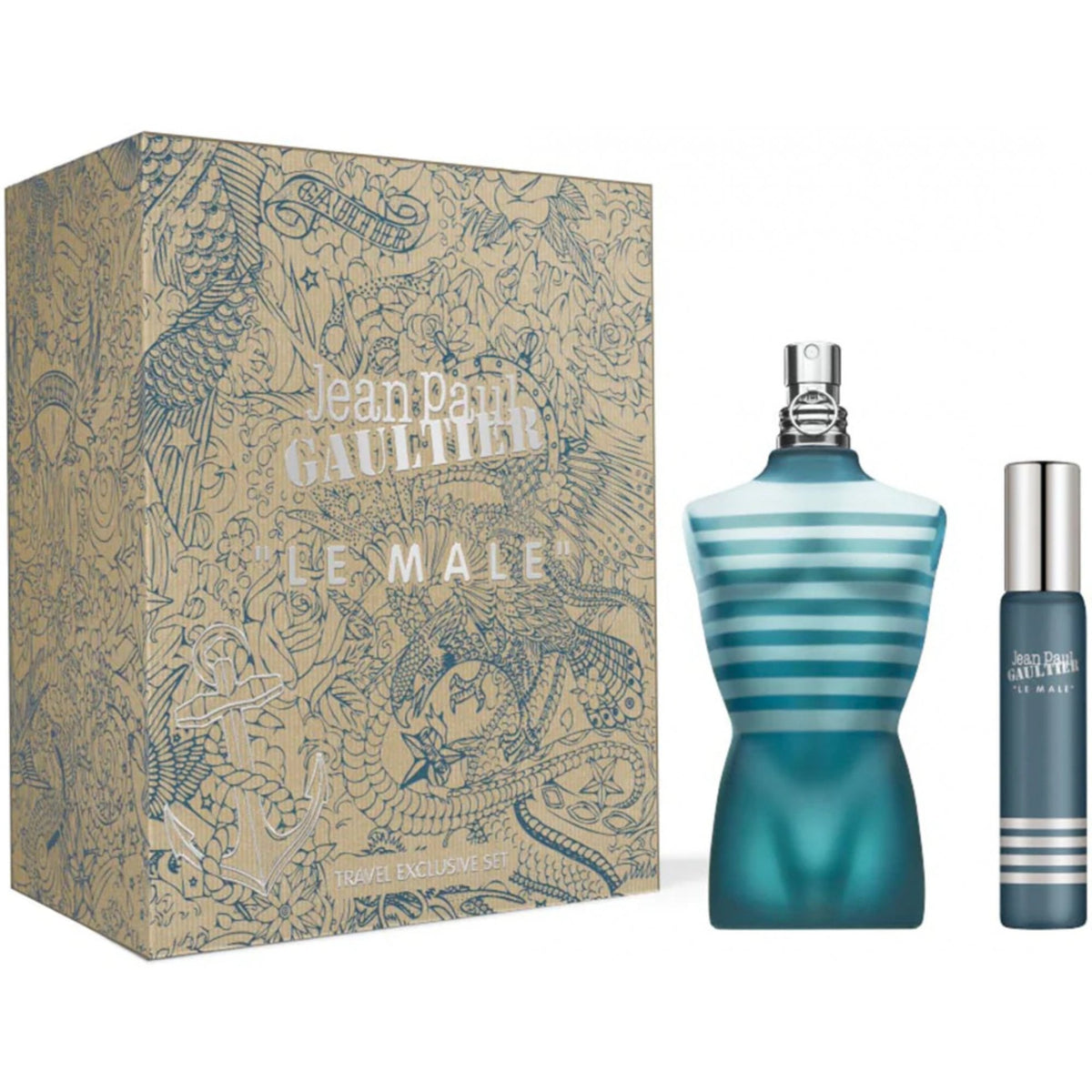 Jean Paul Gaultier Le Male Gift Set 125ml EDT Spray + 20ml
