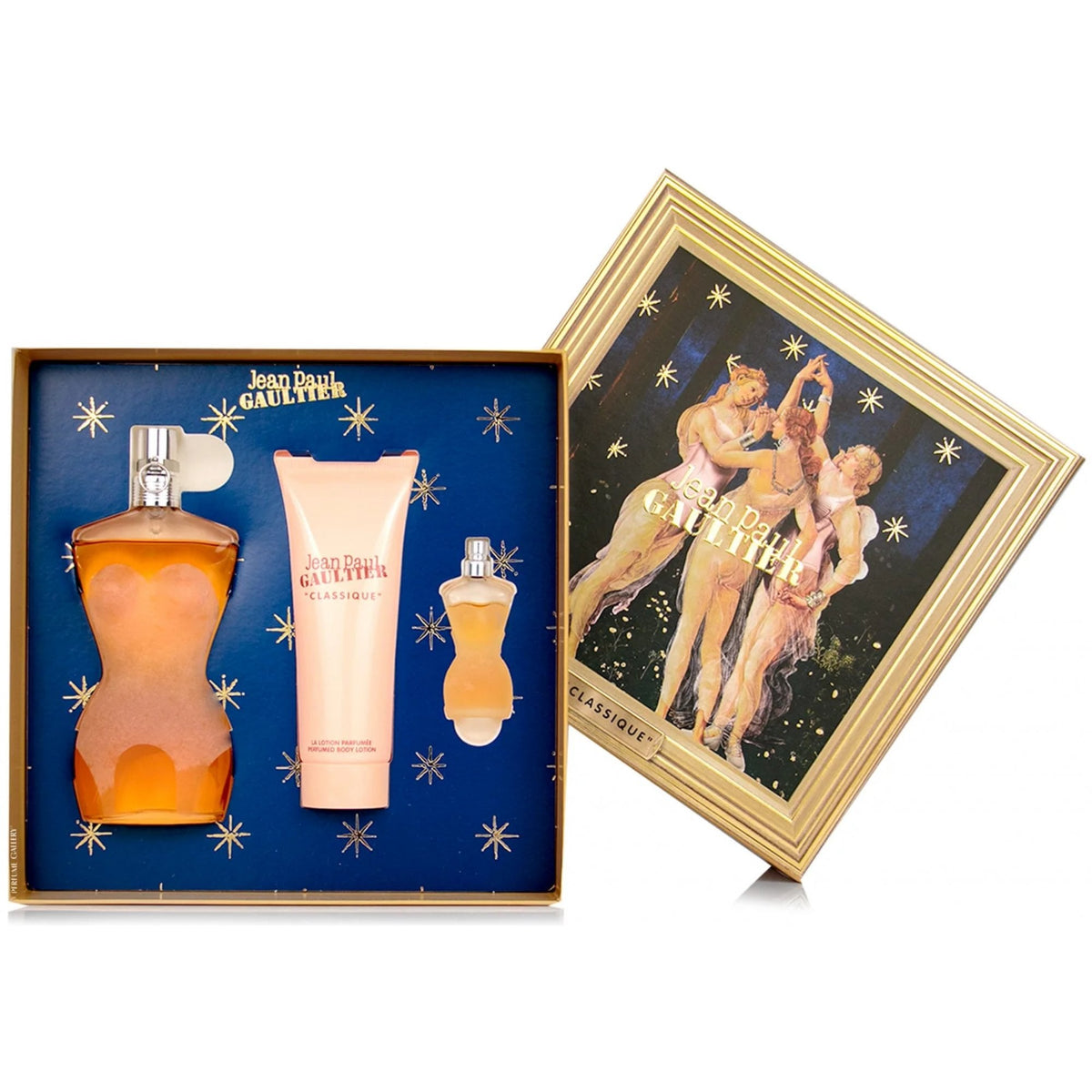 Jean Paul Gaultier Classique Gift Set 100ml EDT Spray - EDT 6ml - Body Lotion 75ml