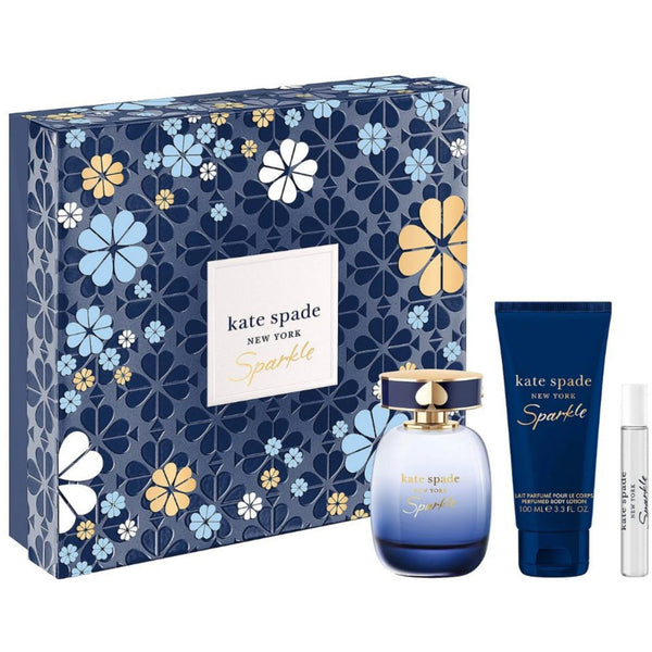 Kate Spade Sparkle Gift Set 100ml EDP Spray + 100ml Body Lotion + 7.5ml EDP