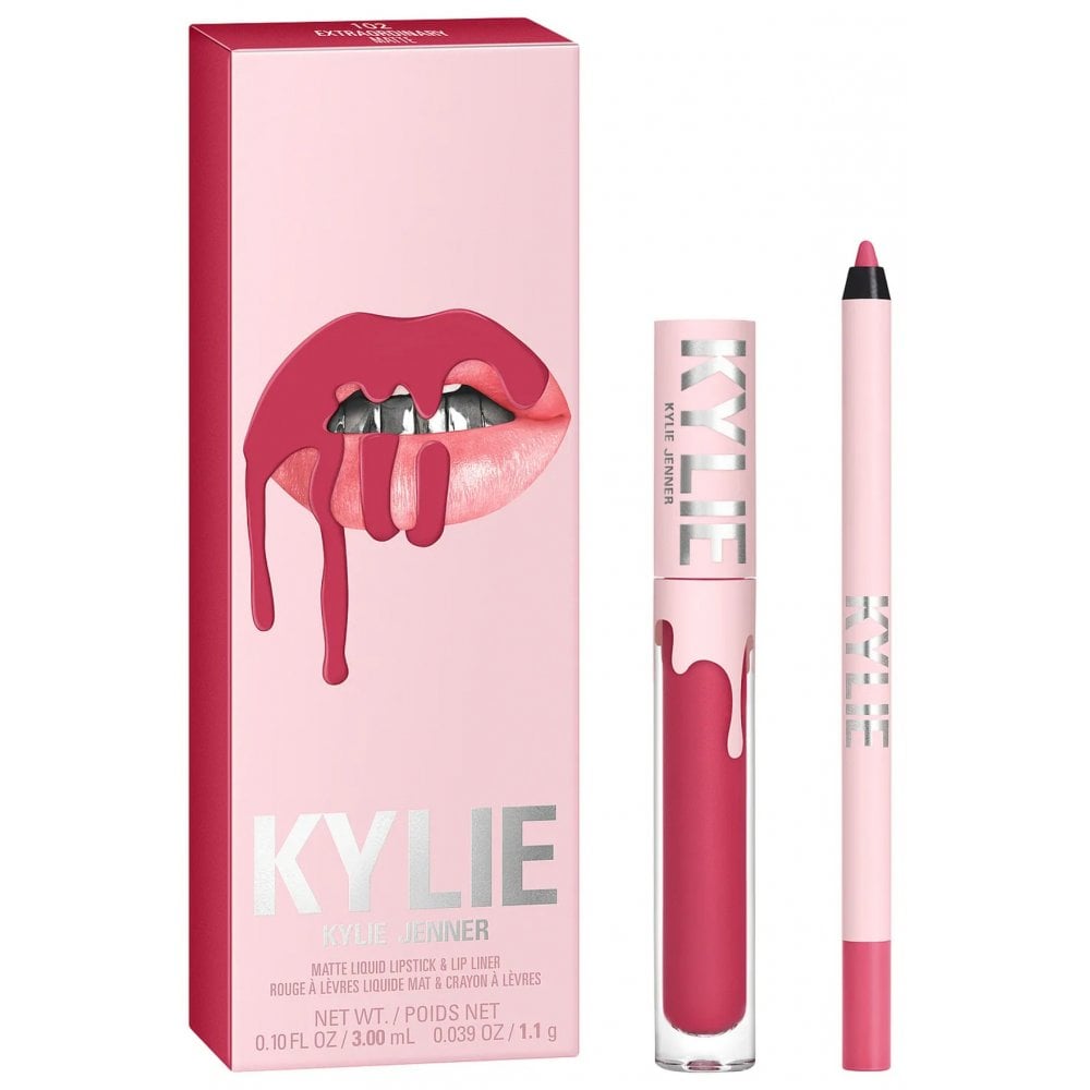 Kylie By Kylie Jenner Matte Lip Kit Liquid Lipstick 3ml + Lip Liner - 102 Extraordinary