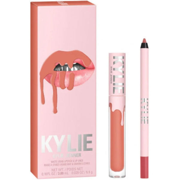 Kylie By Kylie Jenner Matte Lip Kit Liquid Lipstick 3ml + Lip Liner - 801 Queen