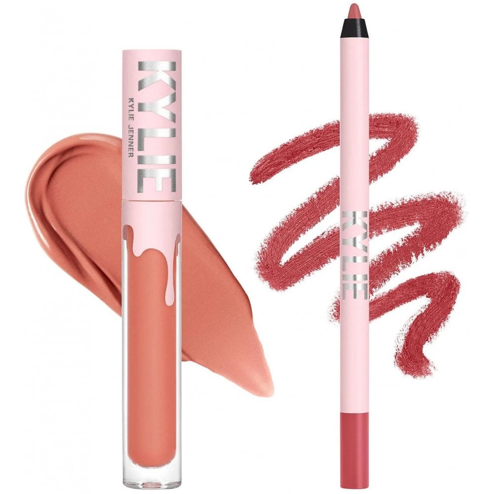 Kylie By Kylie Jenner Matte Lip Kit Liquid Lipstick 3ml + Lip Liner - 801 Queen