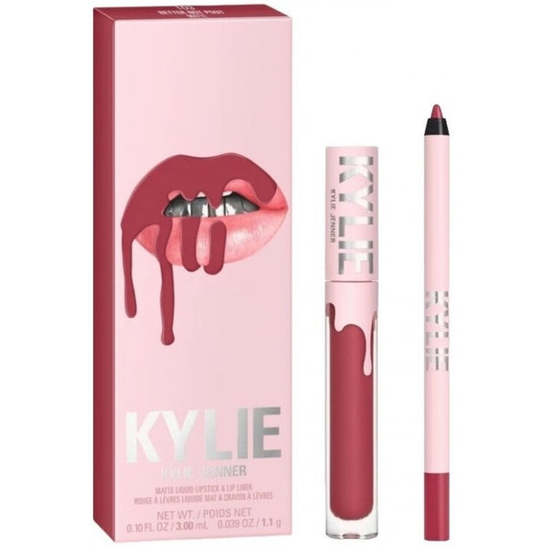 Kylie By Kylie Jenner Matte Lip Kit Liquid Lipstick 3ml + Lip Liner - 103 Better Not Pout