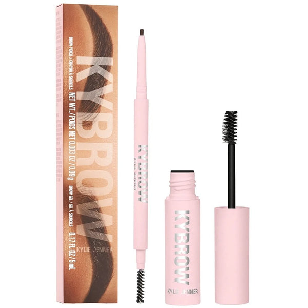 Kylie Jenner Kybrow Set Eyebrow Pencil 0.9g + Eyebrow Gel 5ml - 004 Medium Brown