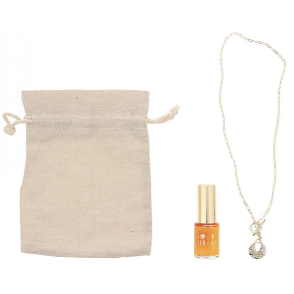 Lalique Soleil Vibrant Gift Set: EDP 15ml - Necklace - Bag