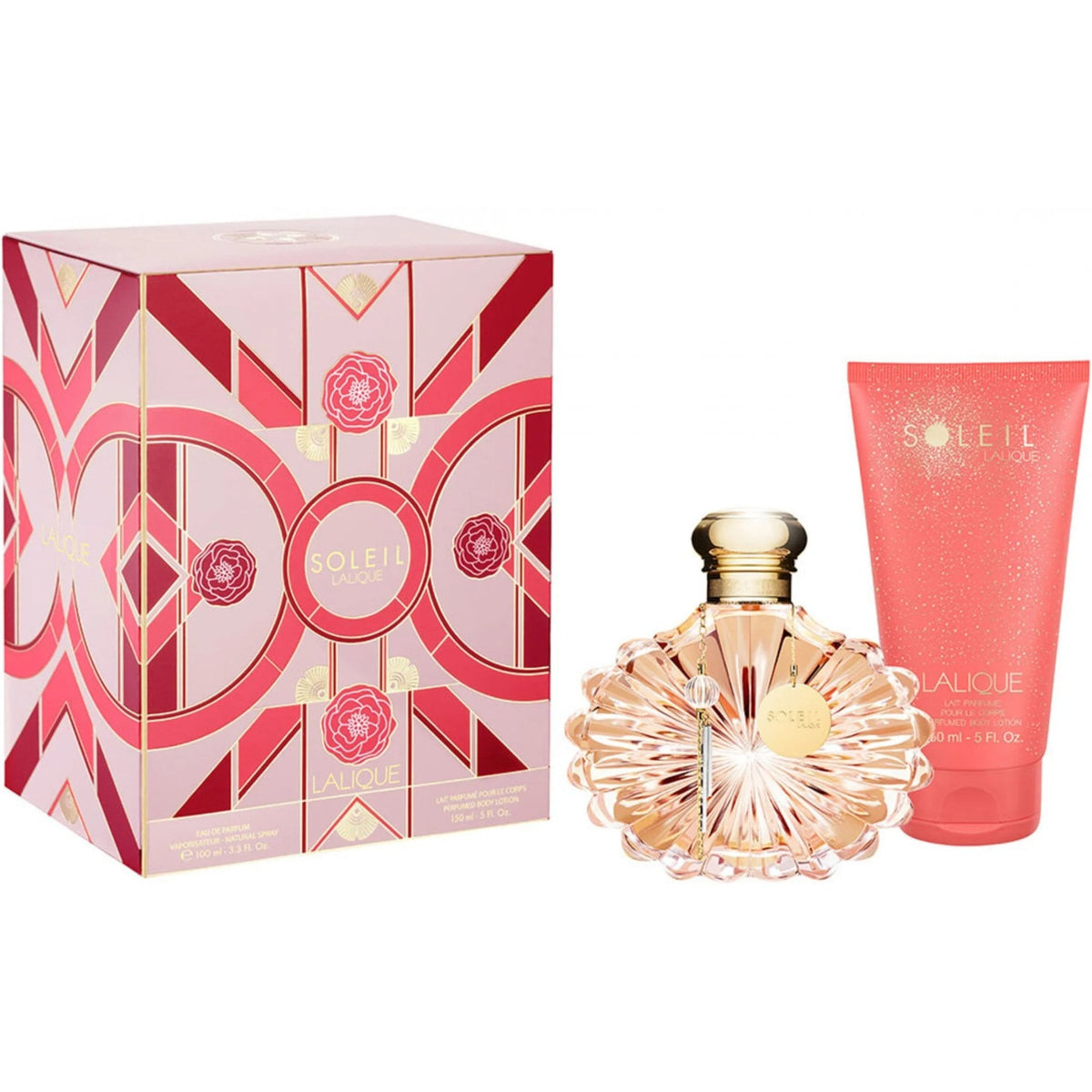 Lalique Soleil Gift Set 100ml EDP Spray - Body Lotion 150ml