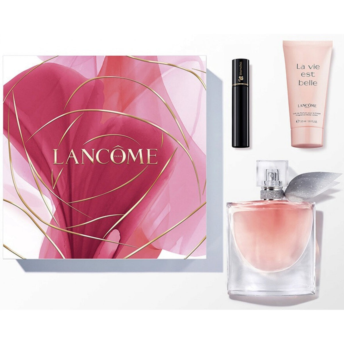 Lancome La Vie Est Belle Gift Set 50ml EDP Spray - Mascara 2ml - Body Lotion 50ml