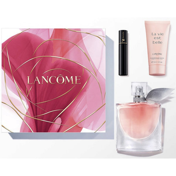 Lancome La Vie Est Belle Gift Set 50ml EDP Spray - Mascara 2ml - Body Lotion 50ml