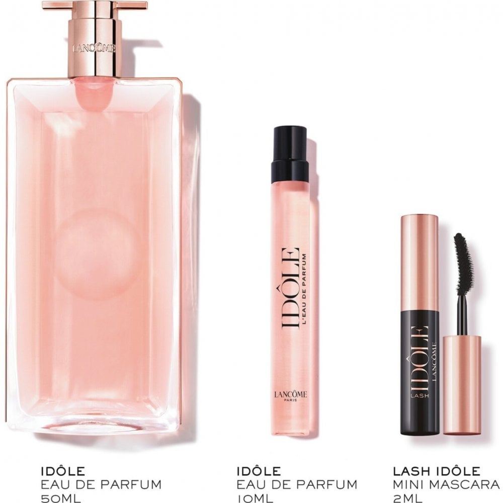 LancÃ´me IdÃ´le Set: 50ml EDP Spray + 10ml EDP Spray + 2.5ml Mascara