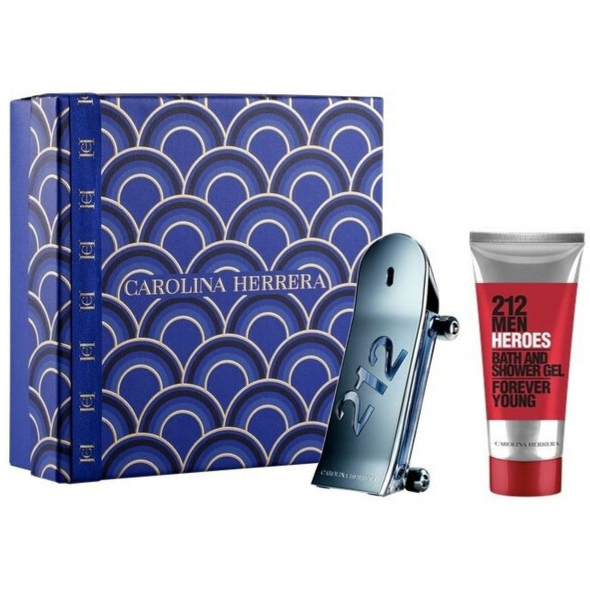 Carolina Herrera 212 Men Heroes Giftset EDT Spray 90ml + Bath & Shower Gel 100ml