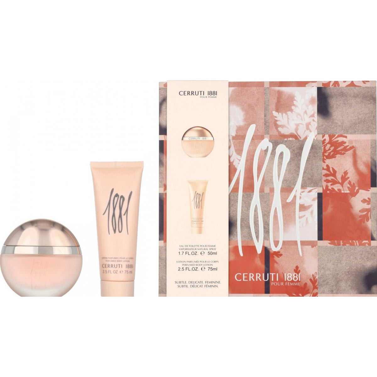Cerruti 1881 Pour Femme Giftset EDT Spray 50ml + Body Lotion 75ml