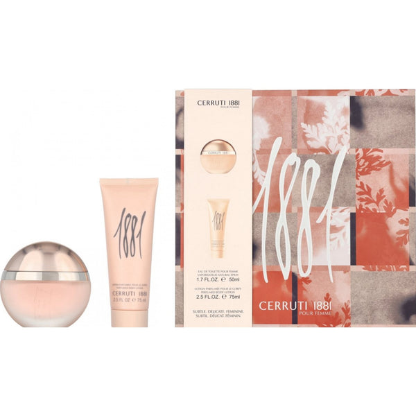 Cerruti 1881 Pour Femme Giftset EDT Spray 50ml + Body Lotion 75ml