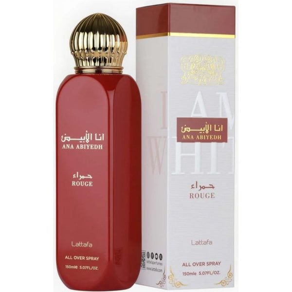 Lattafa Ana Abiyedh Rouge 150ml All Over Body Spray