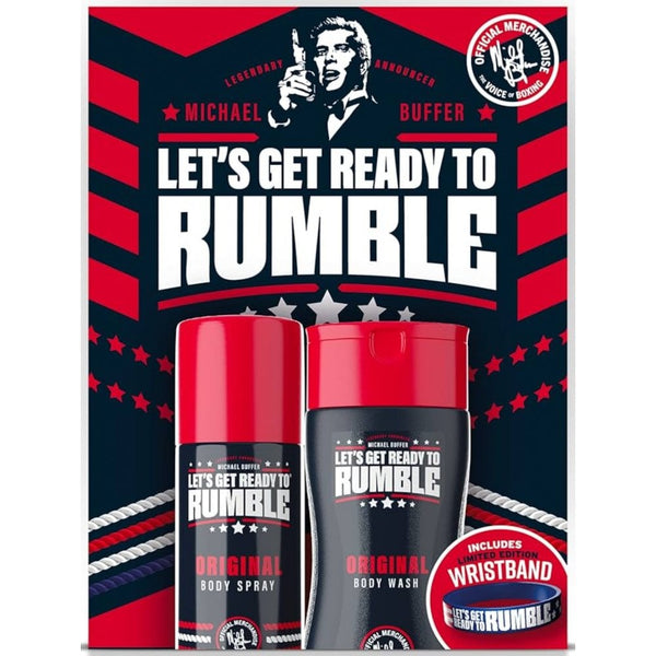 Lets Get Ready To Rumble Original Set: Body Spray 150ml, Shower Gel 250ml & Wristband