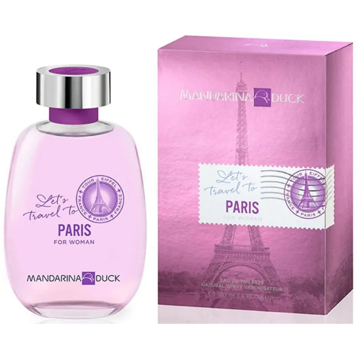 Mandarina Duck Let's Travel To Paris For Woman 100ml EDT Spray
