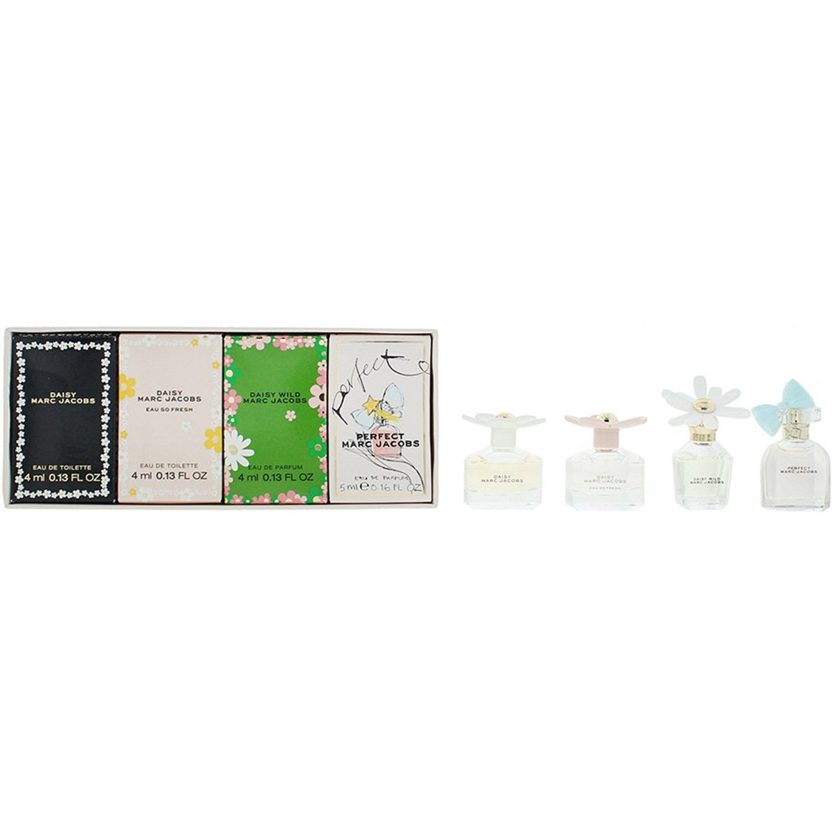 Marc Jacobs 4 Piece Gift Set Daisy Wild 4ml / Perfect 5ml / Daisy Eau So Fresh 4ml / Daisy 4ml