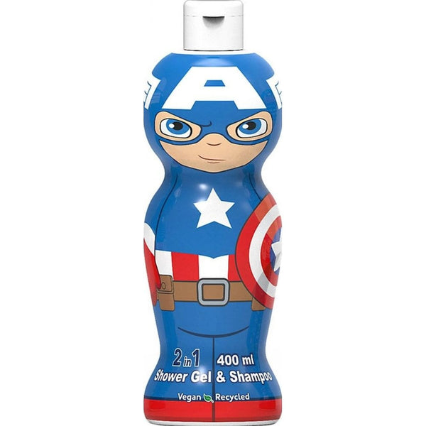 Marvel Captain America 2 In 1 Shower Gel & Shampoo 400ml
