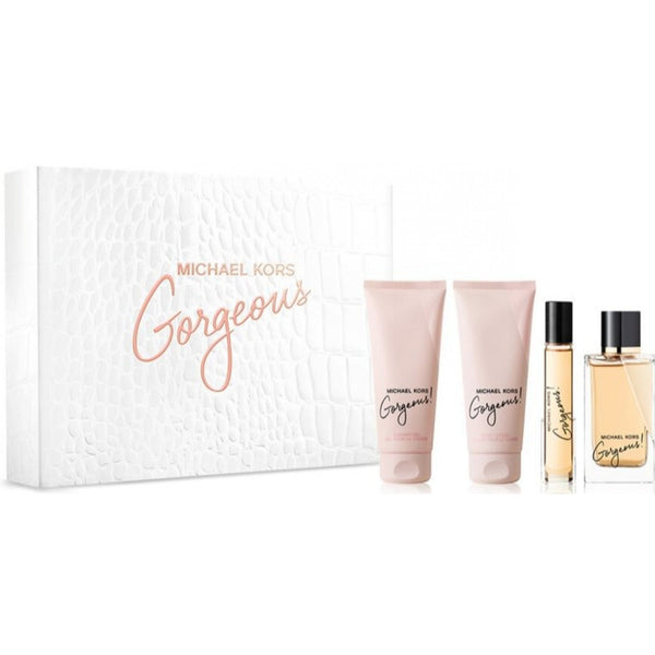Michael Kors Gorgeous Set EDP 100ml + Body Lotion 100ml + Shower Gel 100ml + EDP 10ml