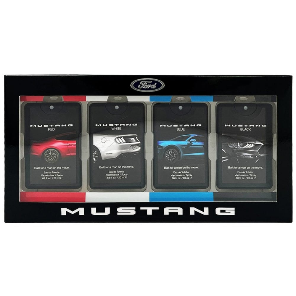 Mustang Pocket Spray 4 Piece Gift Set EDT 4 x 20ml