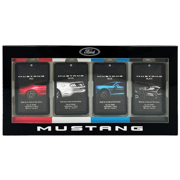 Mustang Pocket Spray 4 Piece Gift Set EDT 4 x 20ml