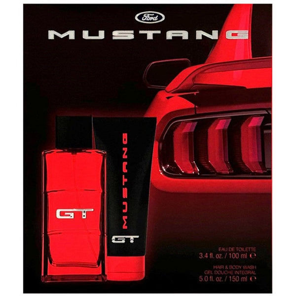 Mustang GT Photobox Gift Set 100ml EDT Spray - Hair & Body Wash 150ml