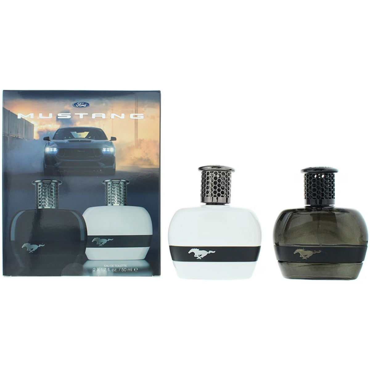 Mustang Black & White 2 Piece Gift Set EDT 2 x 50ml Spray
