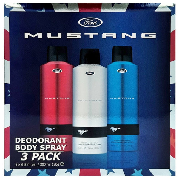 Mustang Deo Trio Gift Set Deodorant Spray 3 x 200ml