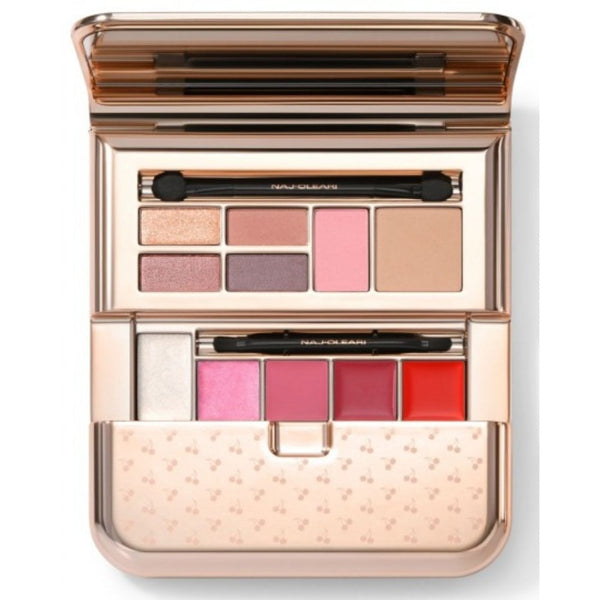 Naj-Oleari La Postina Rosa Set - Powder Blush + Power Bronzer + Cream Higlightener + 4 Eyeshadows + Brush + Lop Gloss + 3 Lipsticks