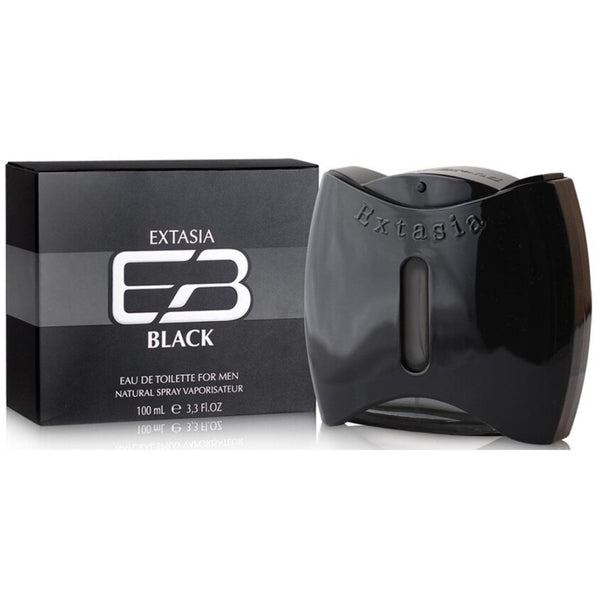 New Brand Extasia Black For Men 100ml EDT Spray