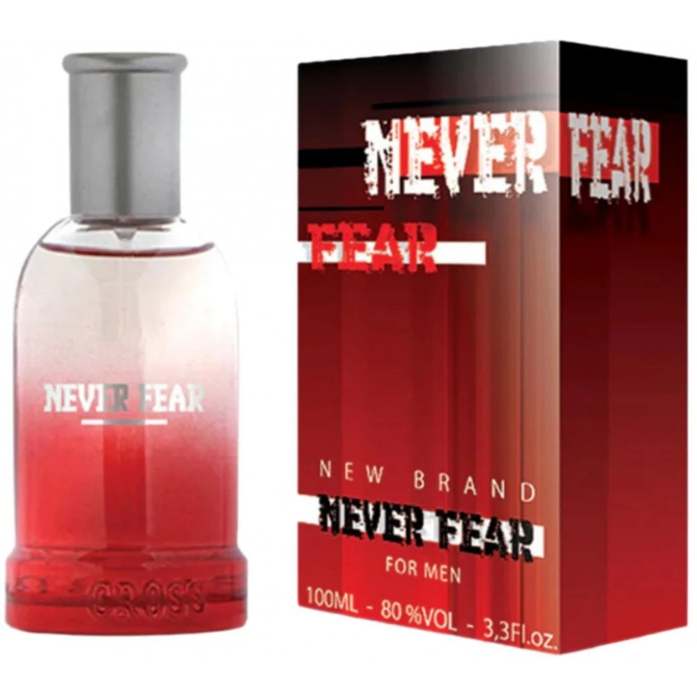 New Brand Never Fear For Men 100ml EDT Spray