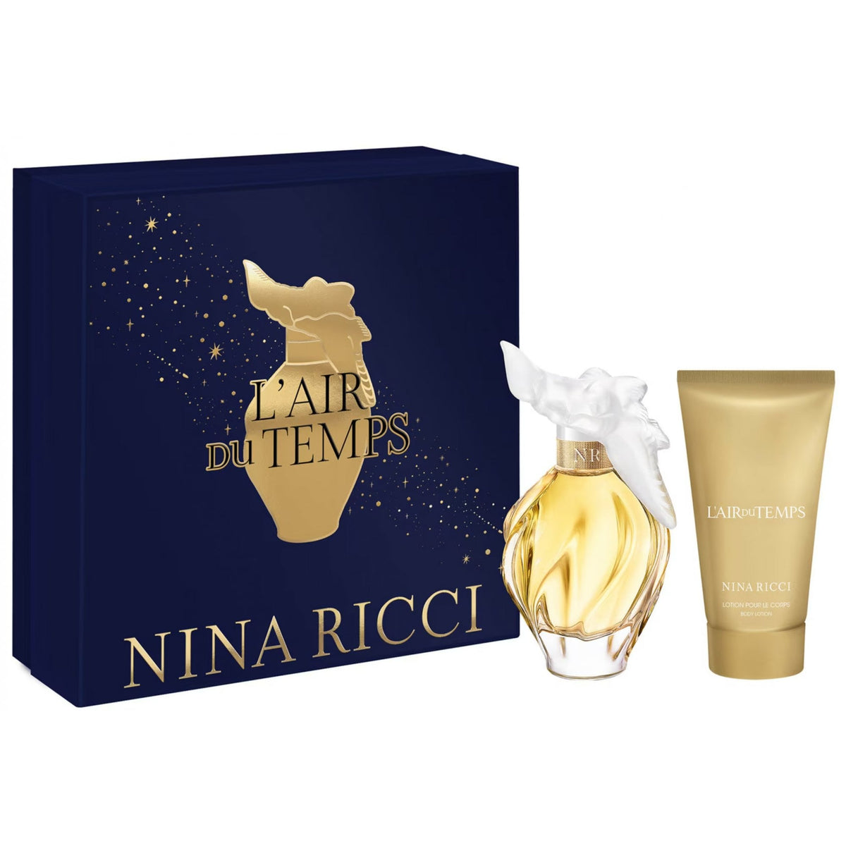 Nina Ricci L'air Du Temps Gift Set 100ml EDT Spray - Body Lotion 75ml